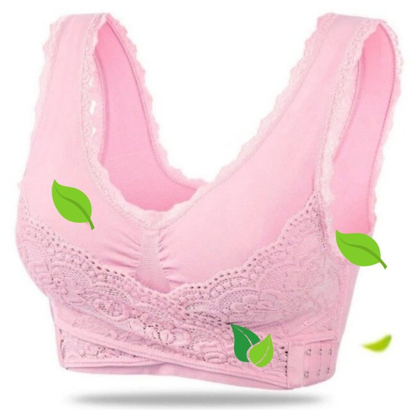 Women's Wireless Sports Bra | With Crossed Front Closure