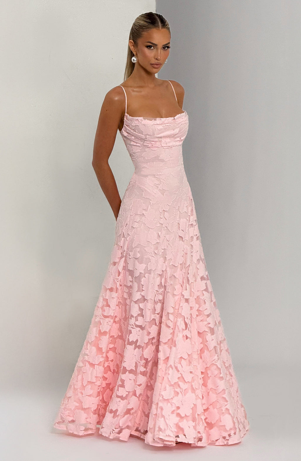 Women's Spaghetti Strap Wedding Guest Dress | Maxi