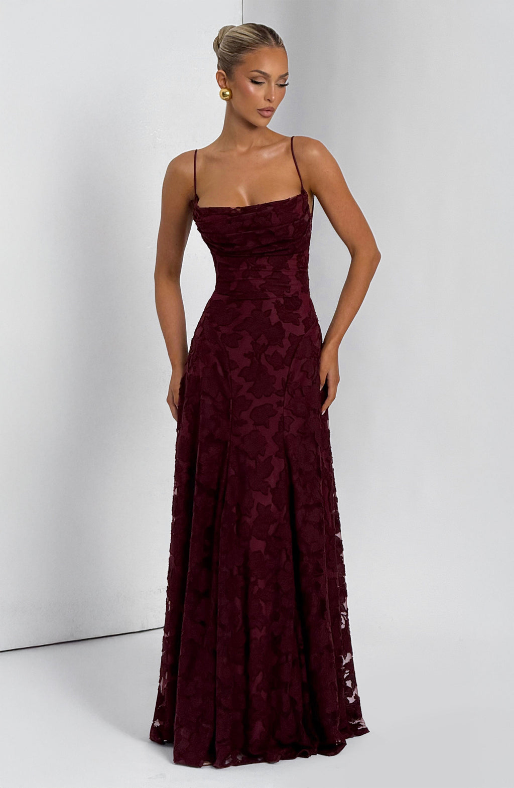 Women's Spaghetti Strap Wedding Guest Dress | Maxi