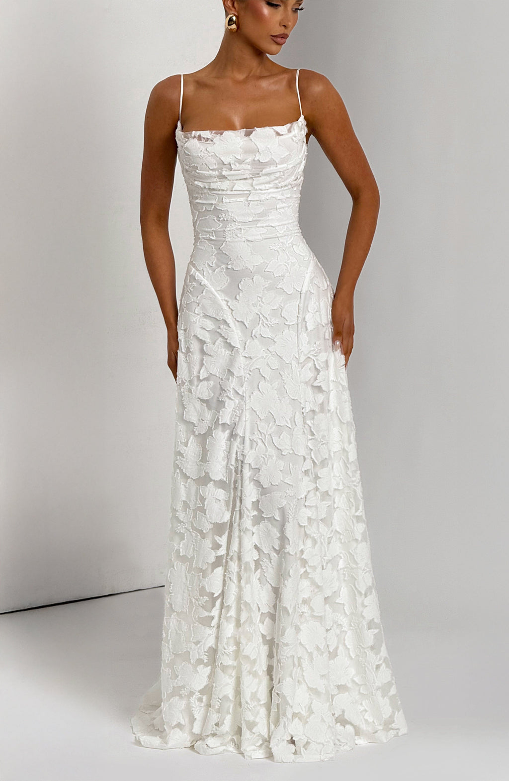 Women's Spaghetti Strap Wedding Guest Dress | Maxi