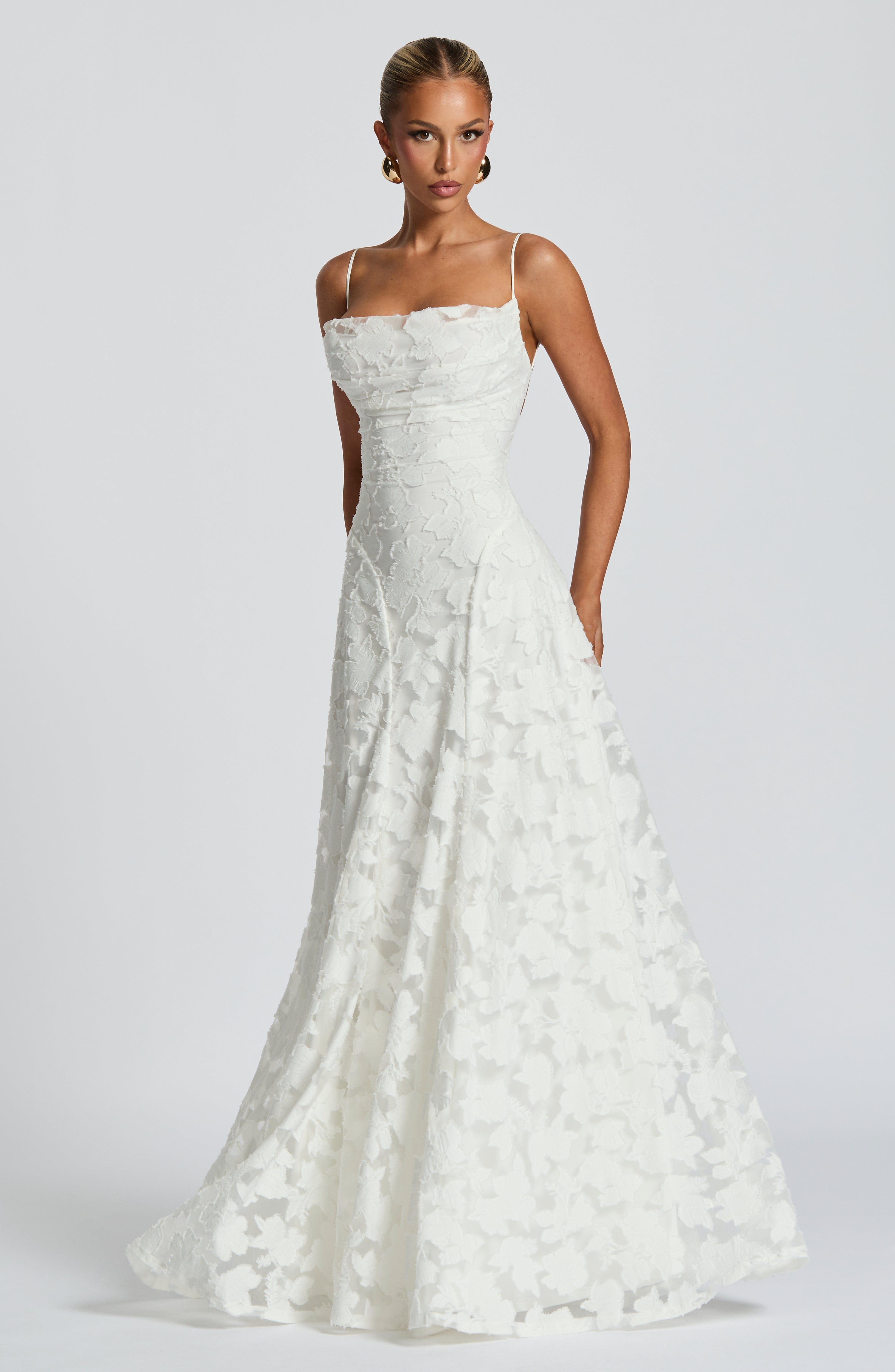 Women's Spaghetti Strap Wedding Guest Dress | Maxi