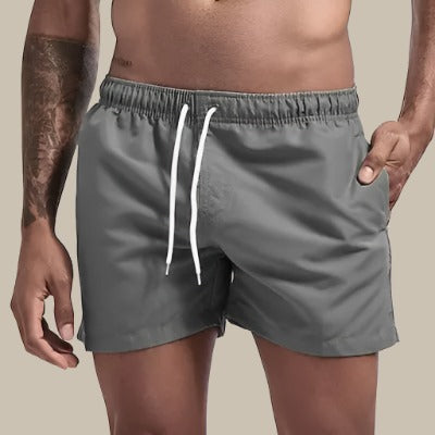 Men's Summer Swim Shorts | with Drawstring and Side Pockets