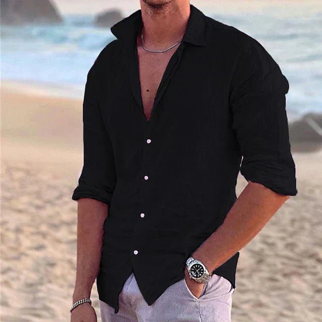 Men's Casual Summer Shirt | Long Sleeve
