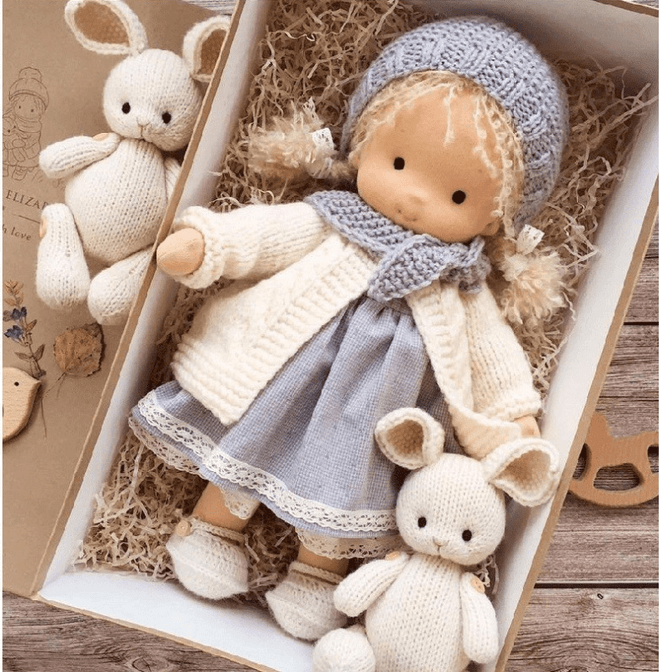Handcrafted Winter Cuddle Doll