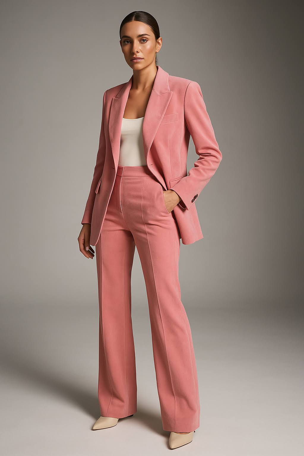 Women's Two-Piece Business Casual Suit | Blazer and Pants