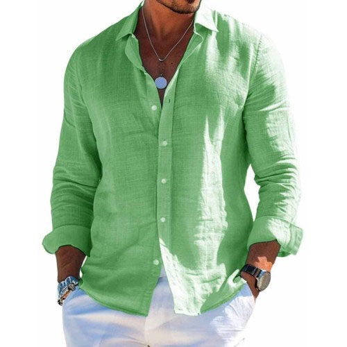 Men's Long Sleeve Summer Shirt | Casual