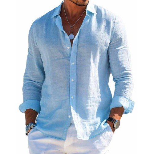 Men's Long Sleeve Summer Shirt | Casual