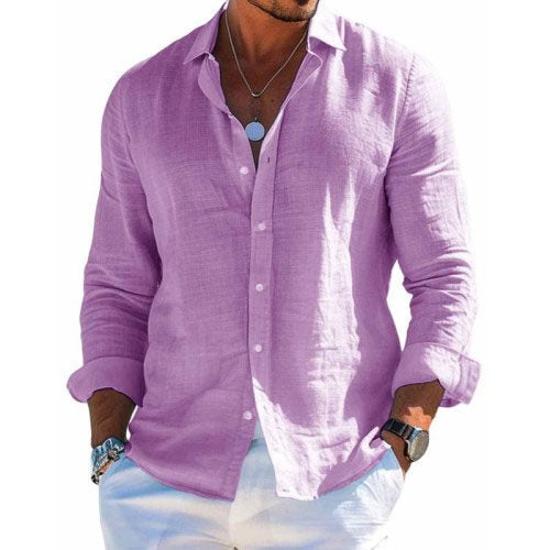 Men's Long Sleeve Summer Shirt | Casual