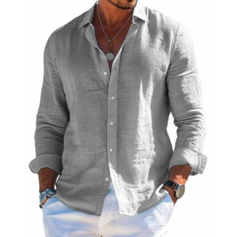 Men's Long Sleeve Summer Shirt | Casual