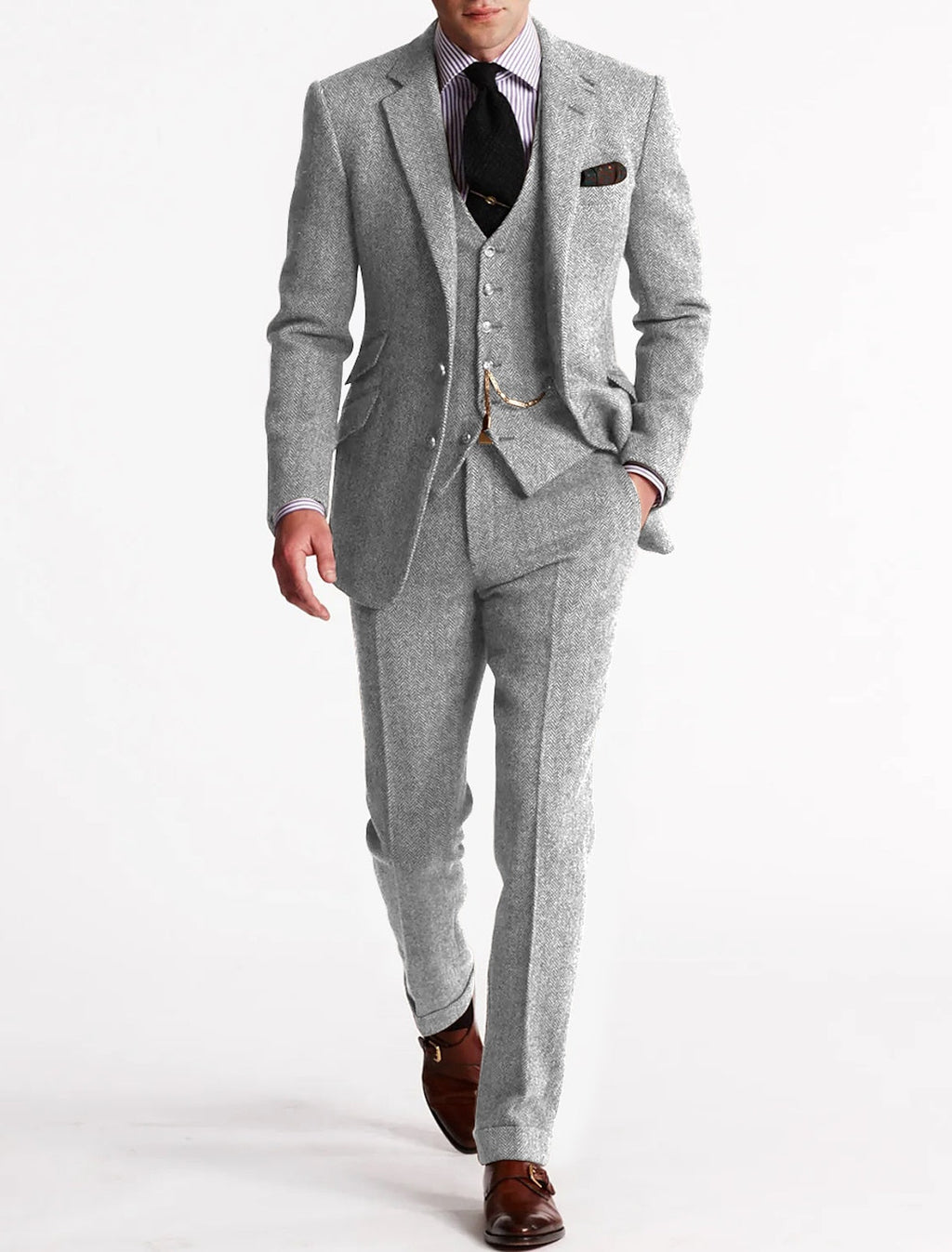 Men's Tweed Tuxedo Suit | Complete