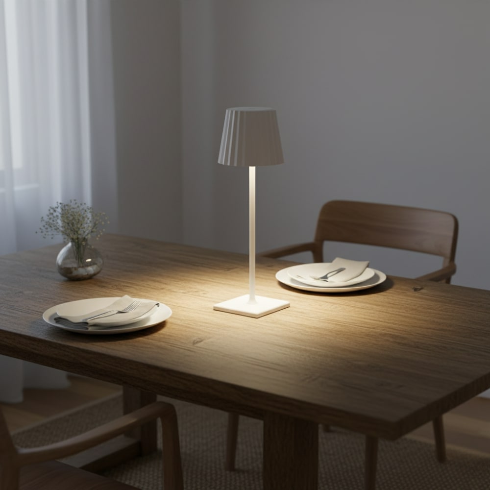 Wireless Table Lamp | Modern Battery-Powered Light for Living Room