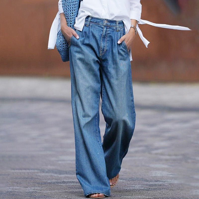 Women's Baggy Wide Leg Jeans | Casual