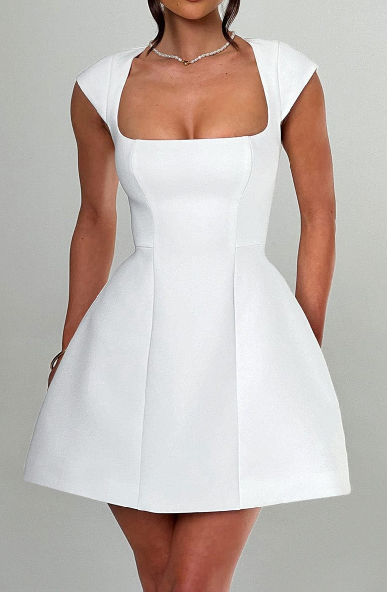 Valentina Mini Dress - Ivory