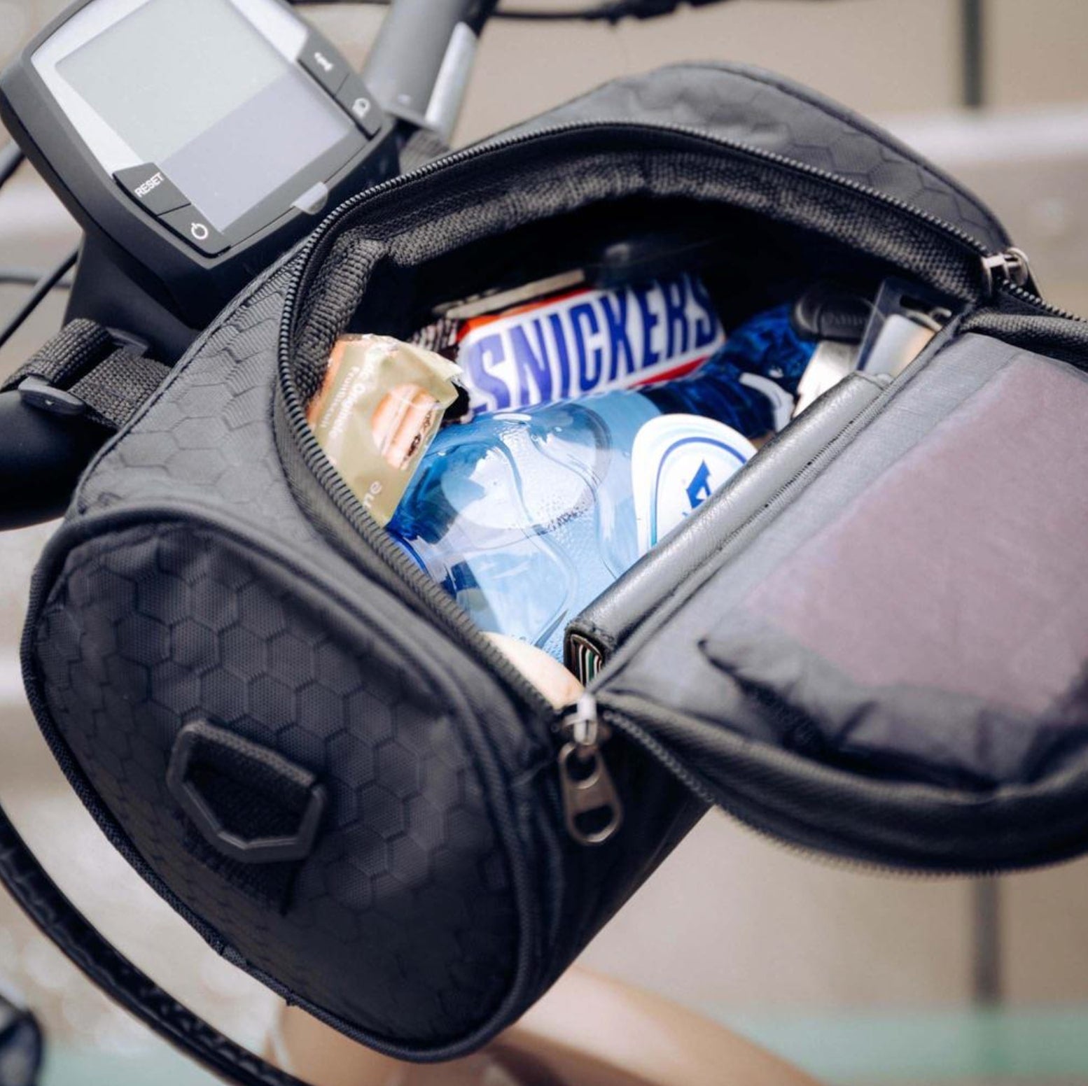 Waterproof Bicycle Handlebar Bag with Touchscreen