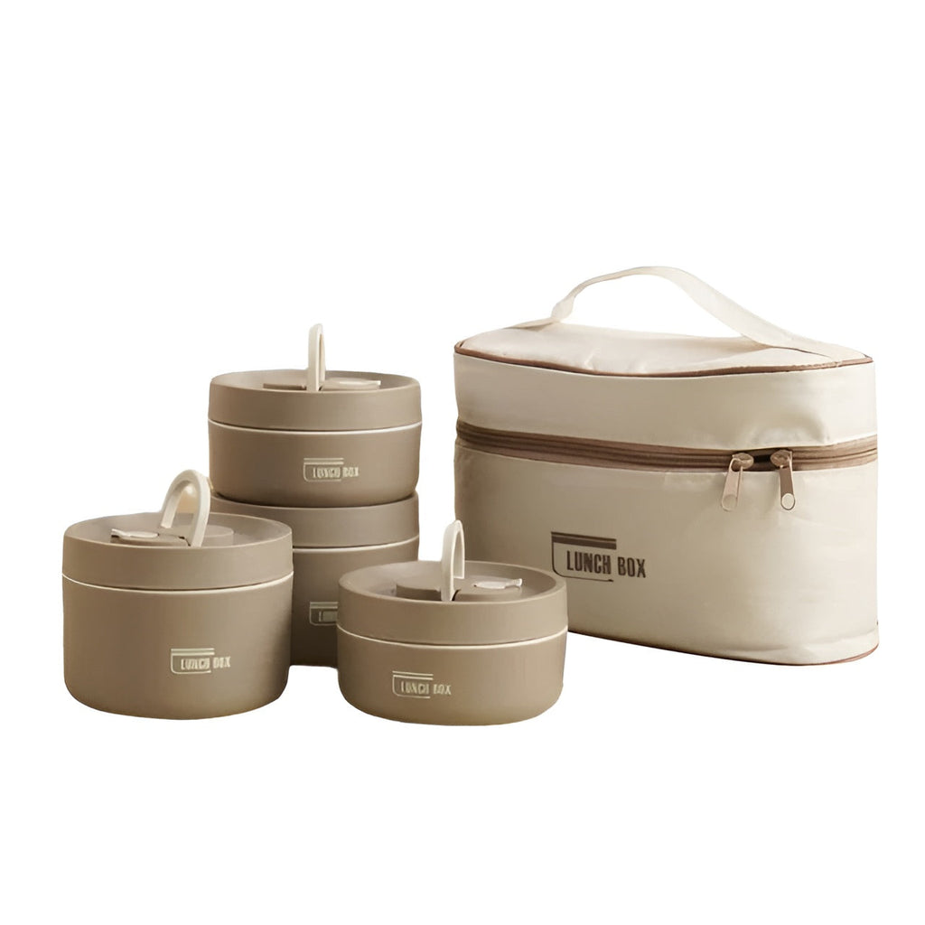 Insulated Lunch Box with Multi-Layer Compartments & Leak-Proof Design | Comes with Carry Bag