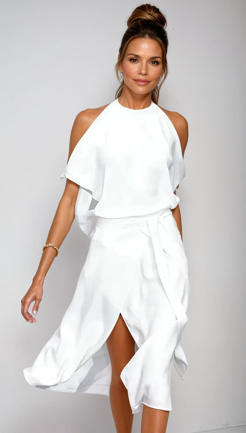 Women's Halter Evening Dress | Midi