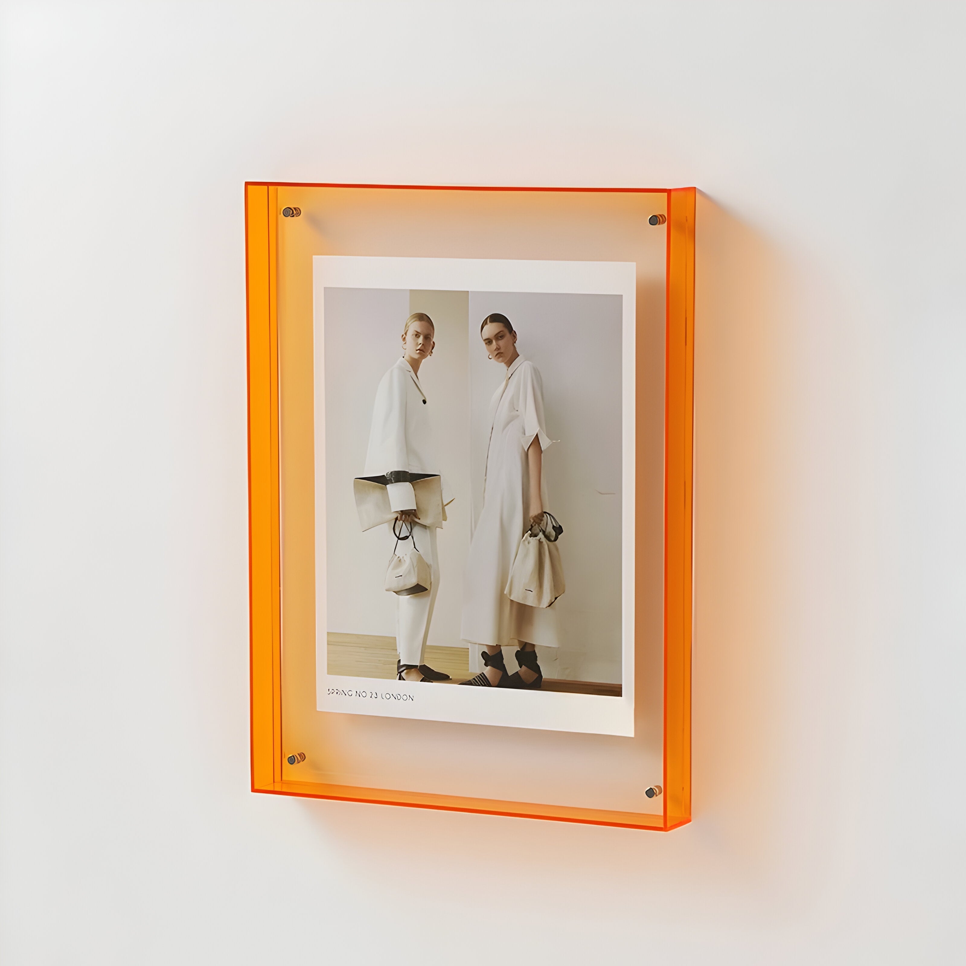 Modern Acrylic Picture Frame – Clear and Colored Options for Photo Protection