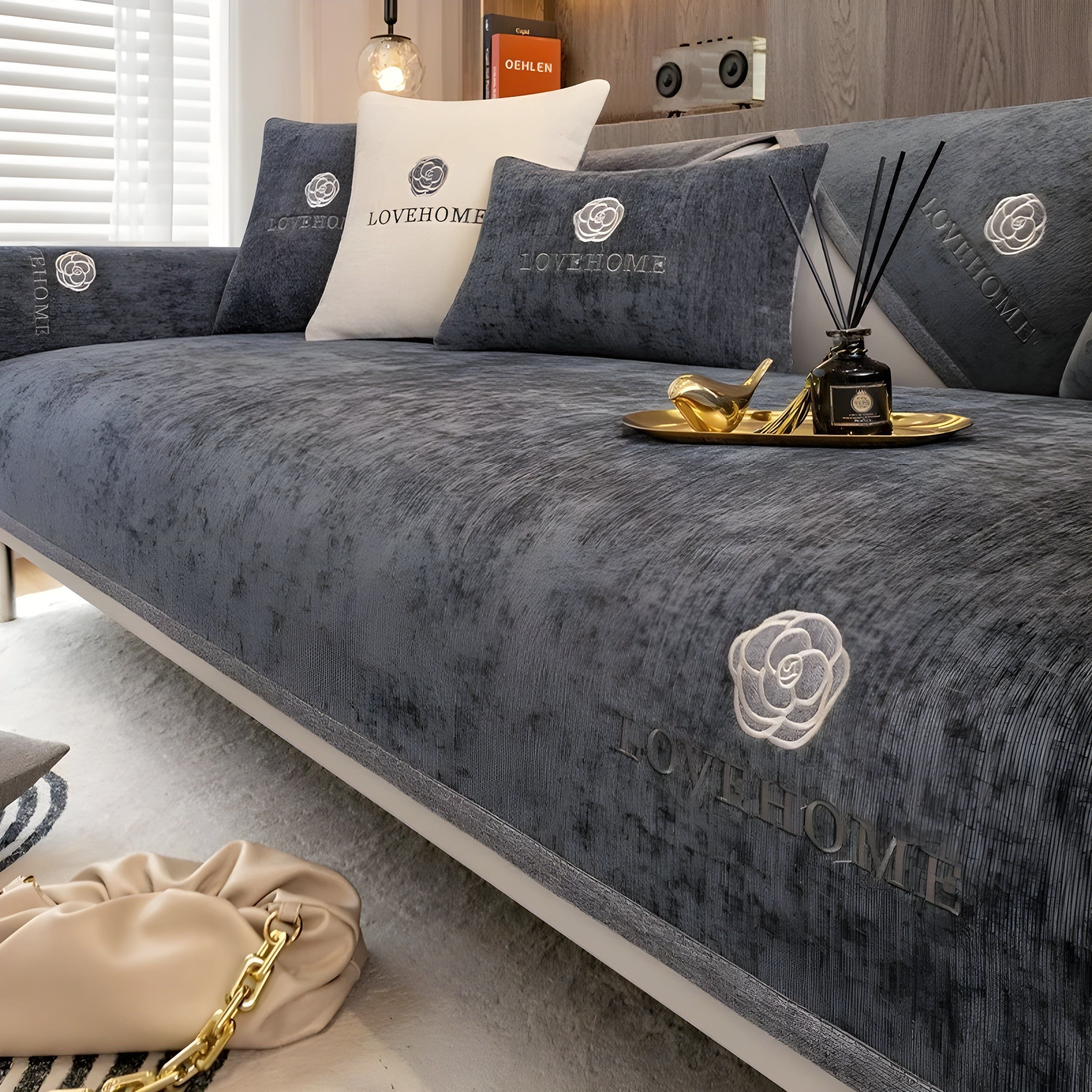 Premium Sofa Cover - Contemporary, Non-Slip Cushion Protector