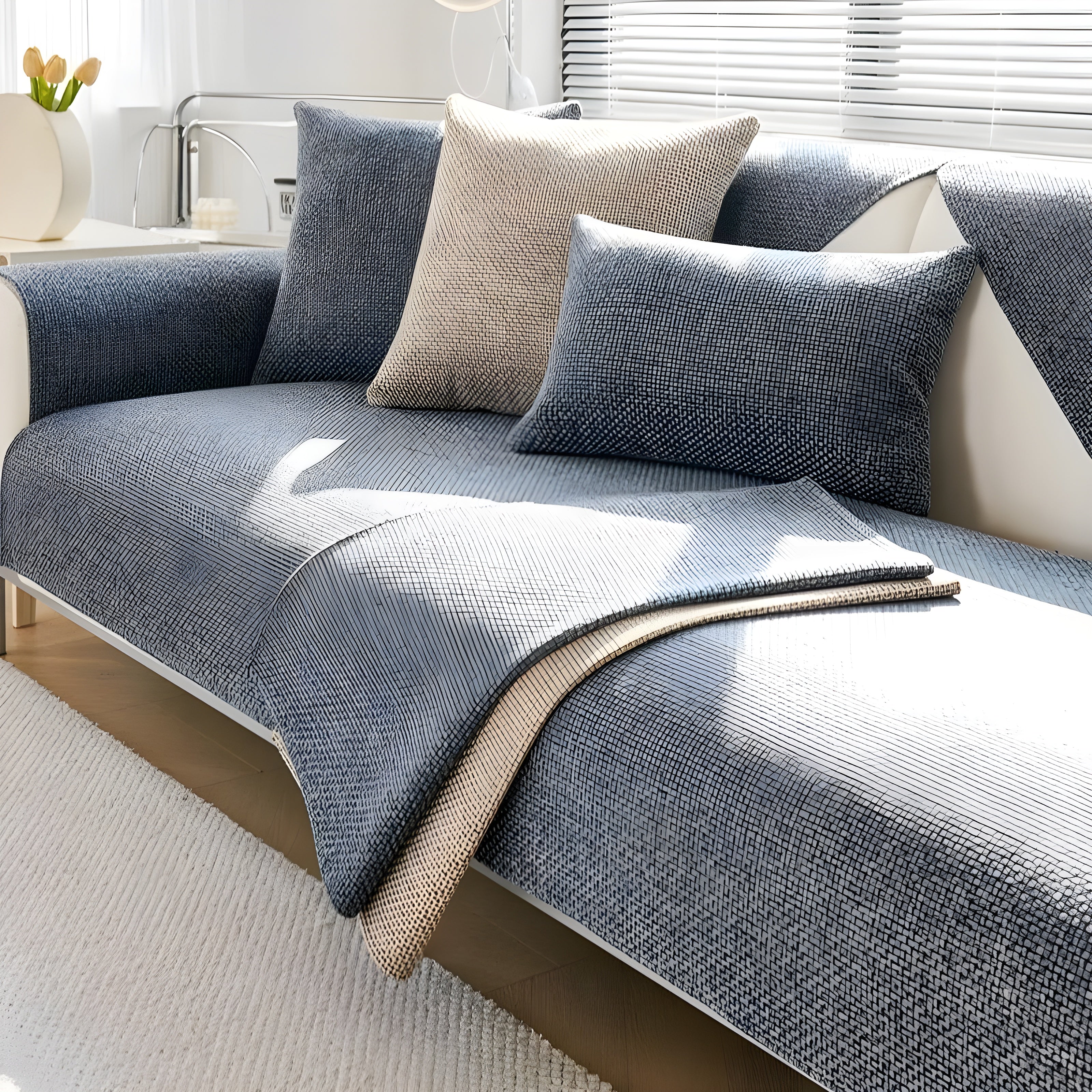 Non-Slip Sofa Cover – Premium Cushion Cover for Year-Round Use