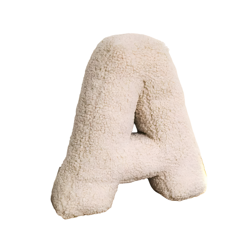 Customizable Plush Letter Cushion - Soft Decorative Accent for Sofa or Kids' Room