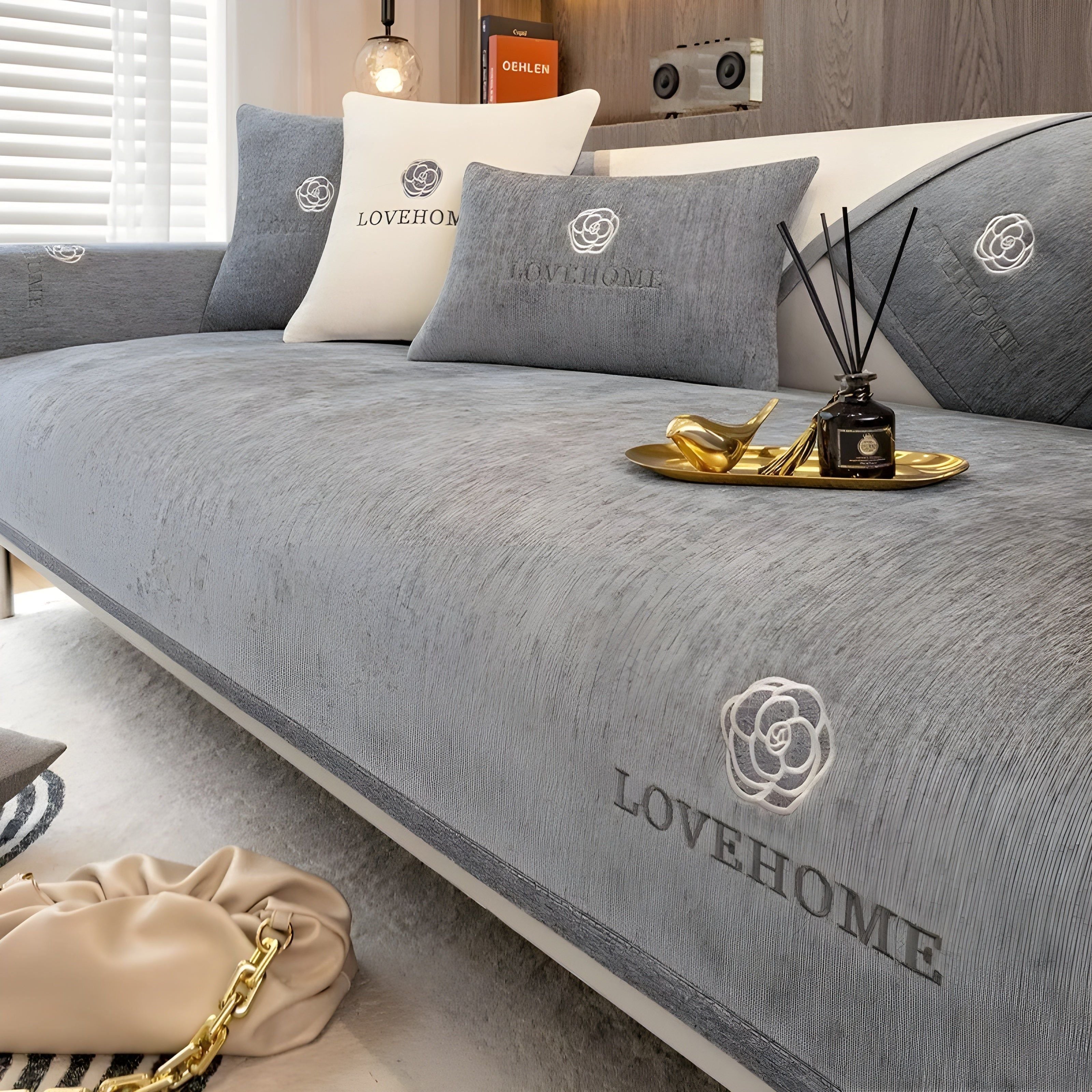 Premium Sofa Cover - Contemporary, Non-Slip Cushion Protector