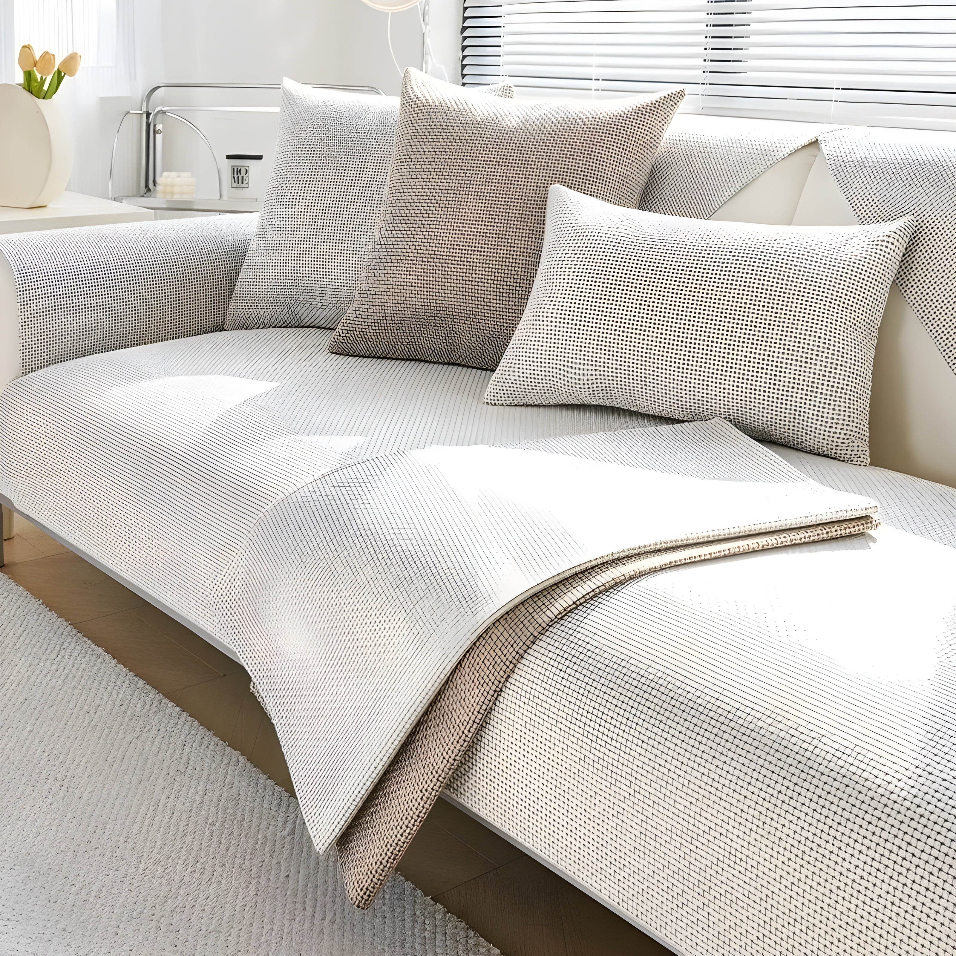 Non-Slip Sofa Cover – Premium Cushion Cover for Year-Round Use