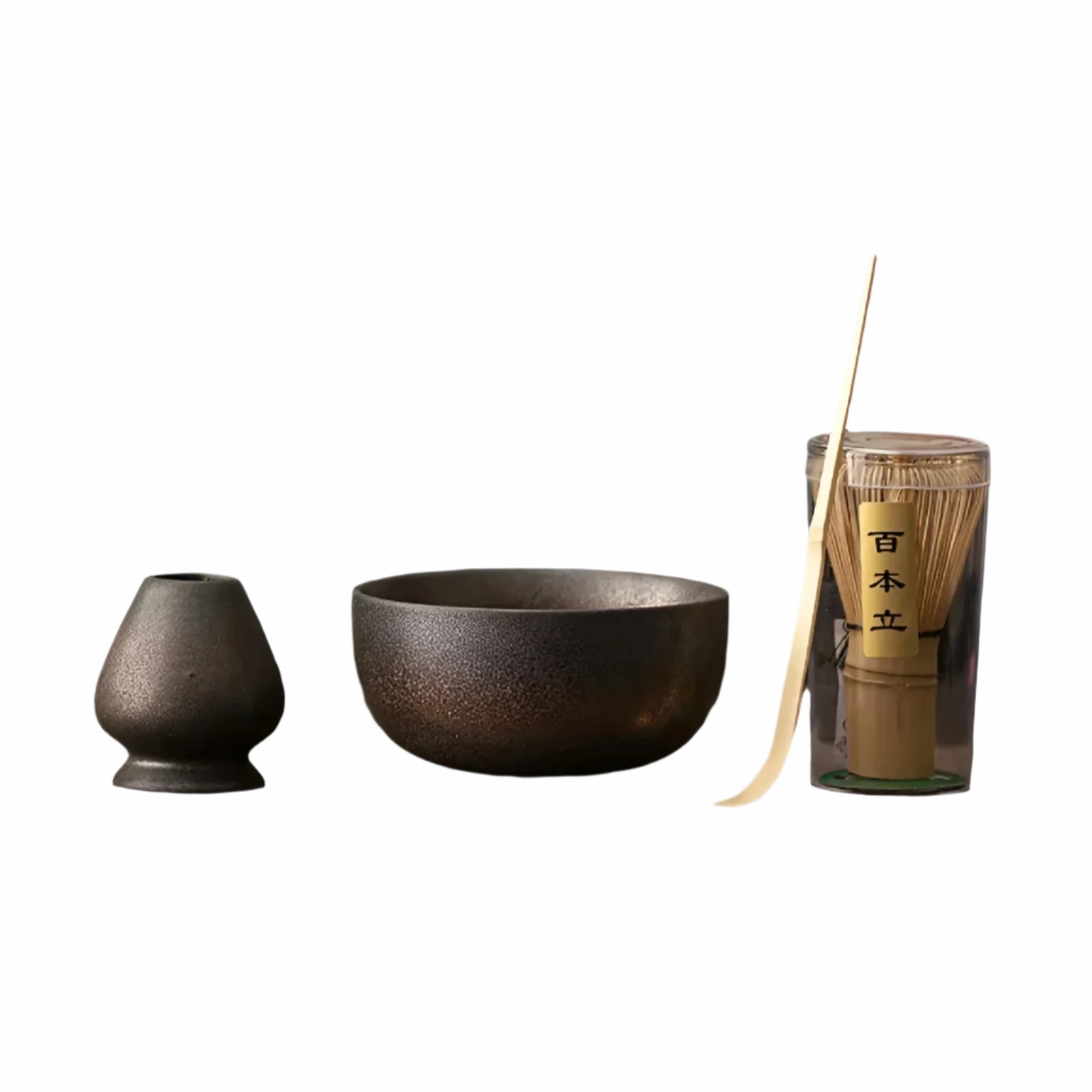 4-Piece Matcha Tea Set with Bamboo Whisk | Ideal for Traditional Tea Ceremony