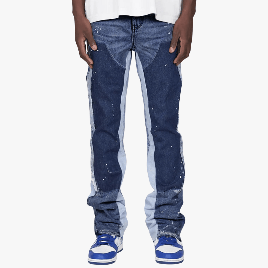 Men's Paint-Splatter Jeans | Streetstyle
