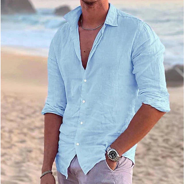 Men's Casual Summer Shirt | Long Sleeve