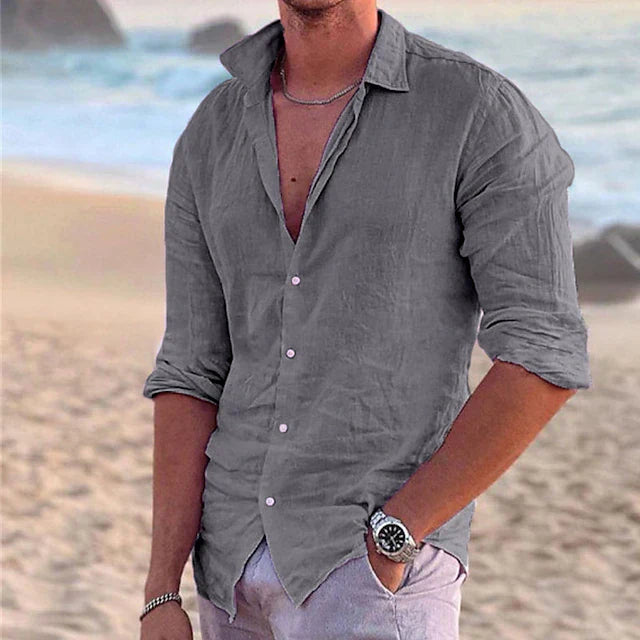 Men's Casual Summer Shirt | Long Sleeve