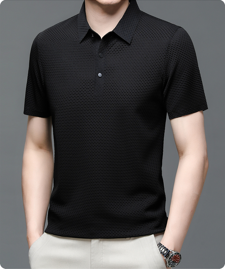 Men's Short Sleeve Structured Polo Shirt | Business Casual
