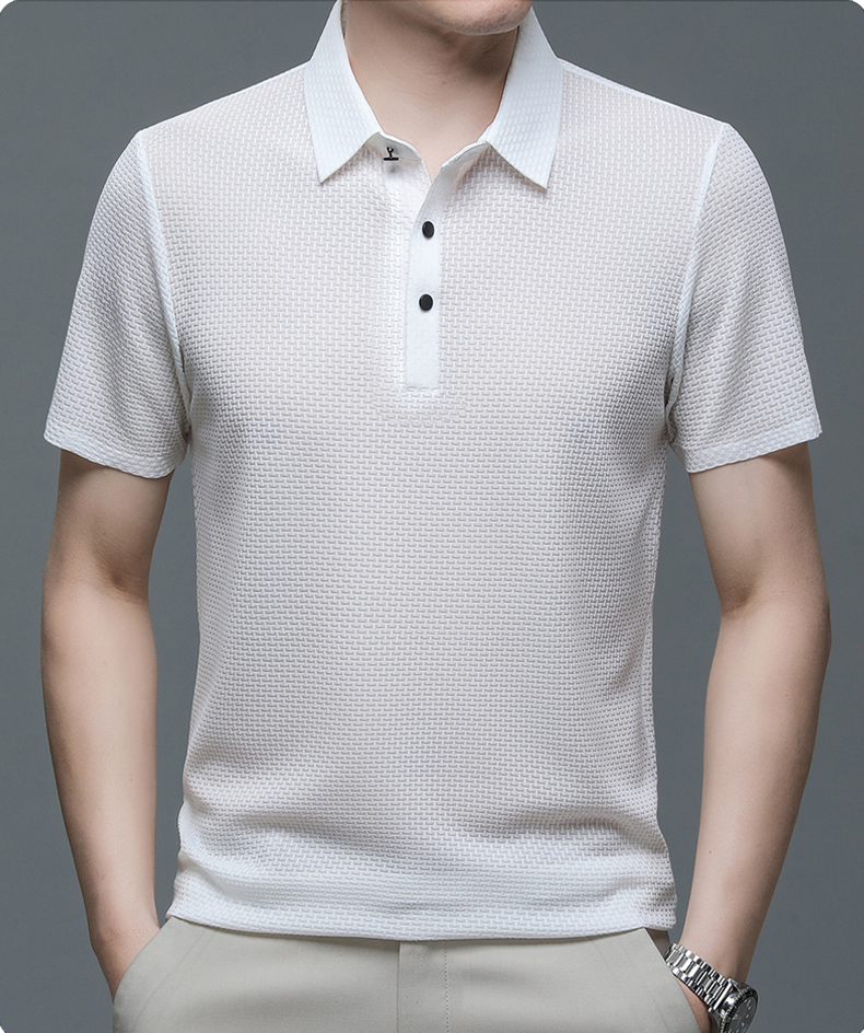 Men's Short Sleeve Structured Polo Shirt | Business Casual