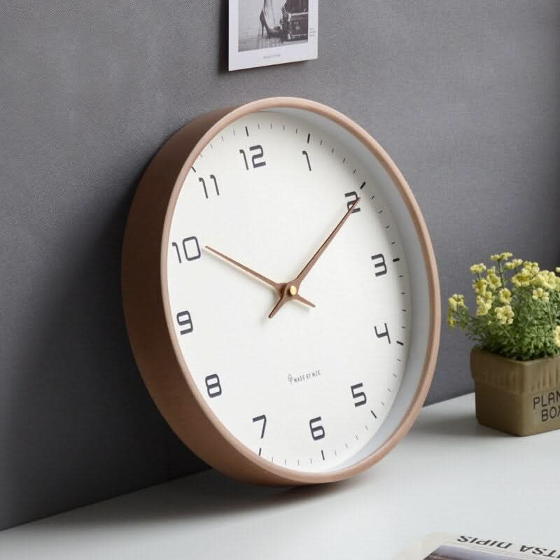 Wooden Wall Clock – Serene Scandinavian Design for Tranquil Living Spaces