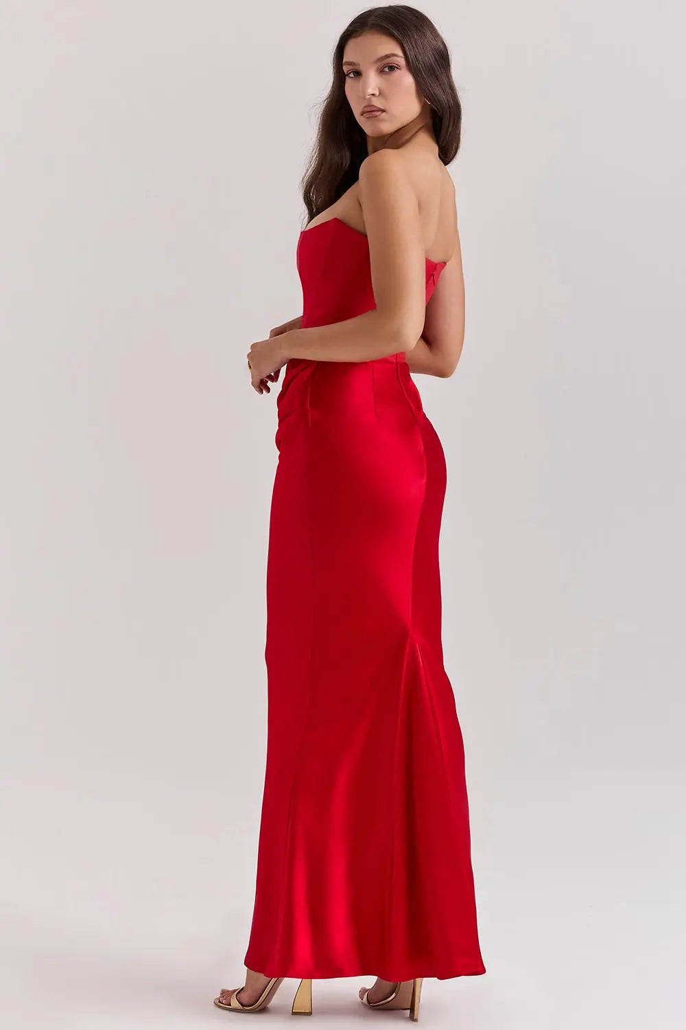 Women’s Strapless Corset Evening Dress | Maxi