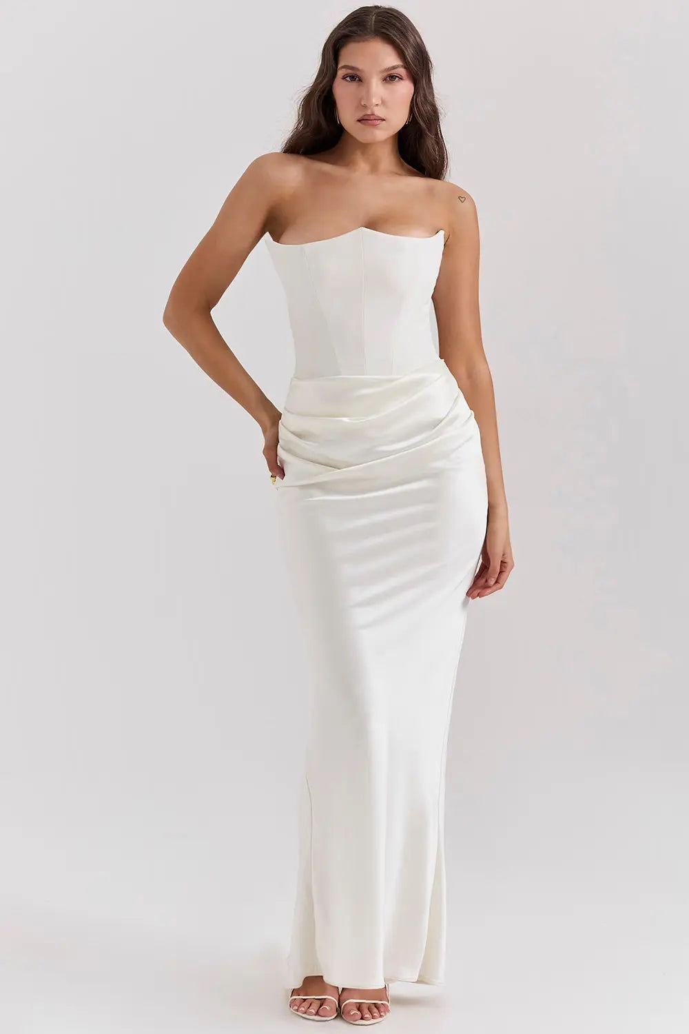 Women’s Strapless Corset Evening Dress | Maxi