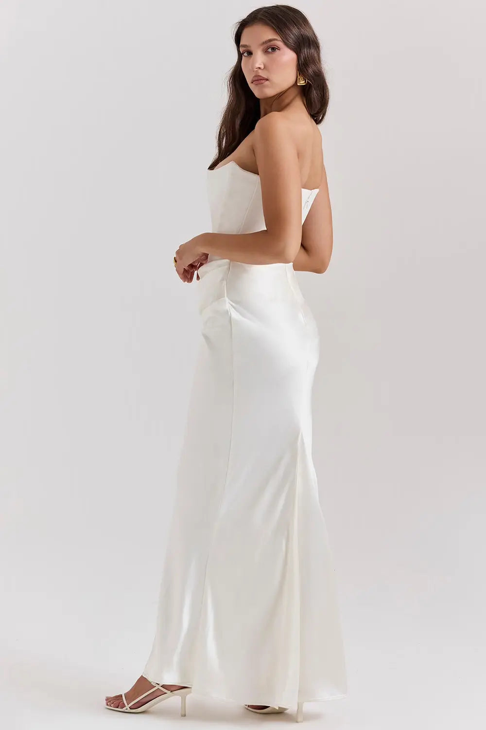 Women’s Strapless Corset Evening Dress | Maxi