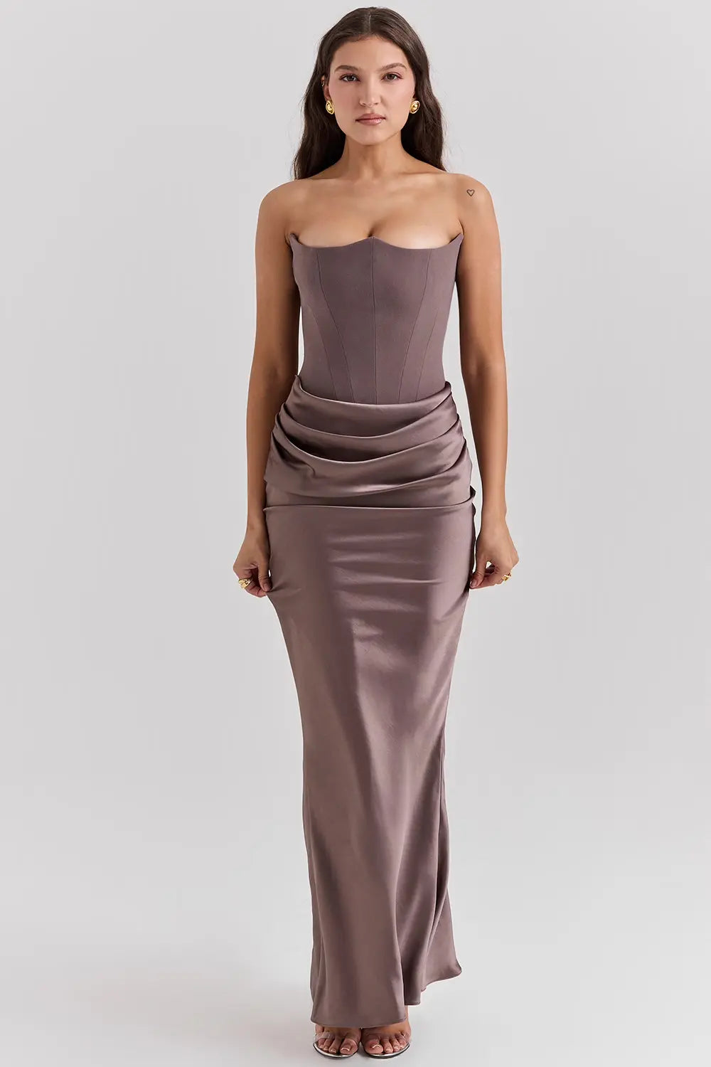 Women’s Strapless Corset Evening Dress | Maxi