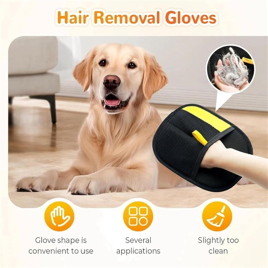 Efficient Grooming Gloves for Removing Pet Hair