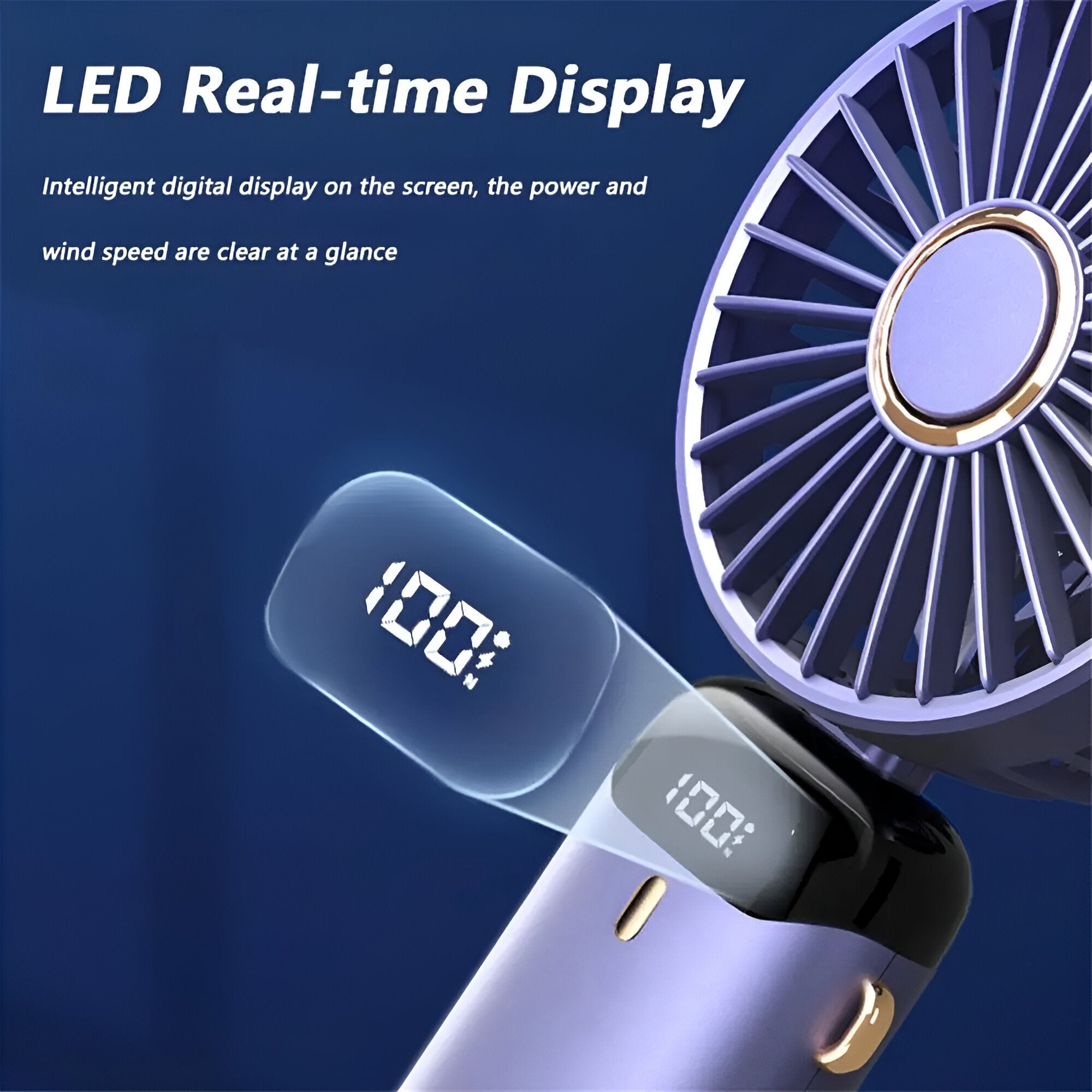 Rechargeable Handheld Mini Fan for Instant Cooling