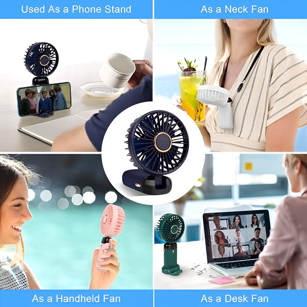 Rechargeable Handheld Mini Fan for Instant Cooling