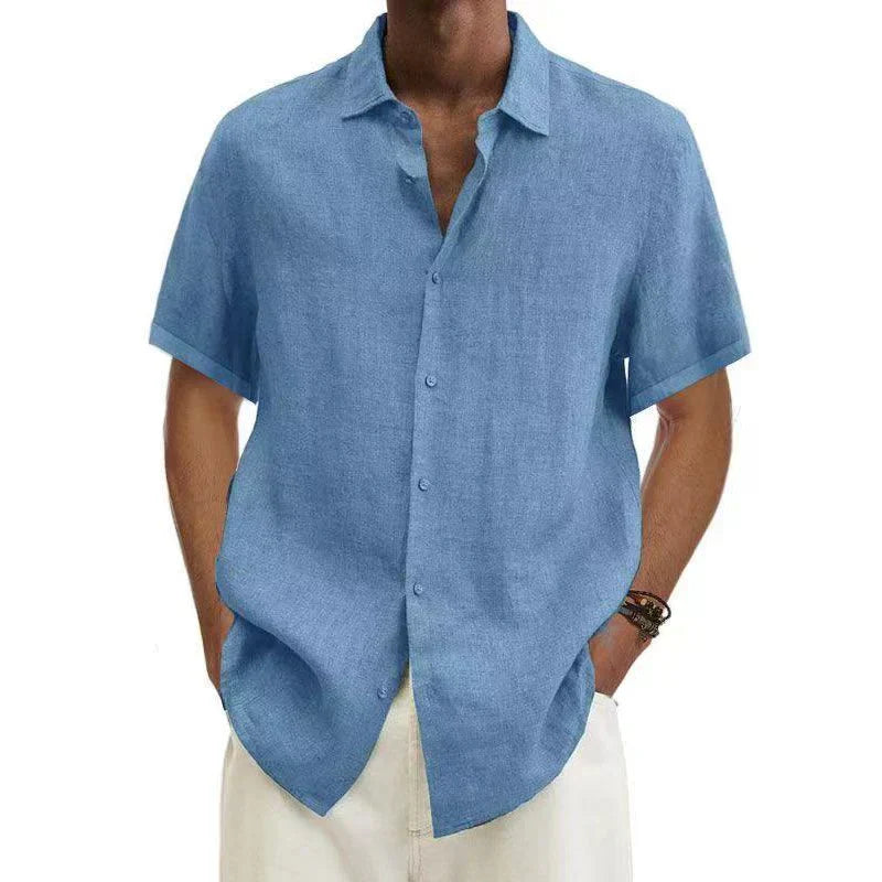 Men's Casual Linen Shirt | Short Sleeves