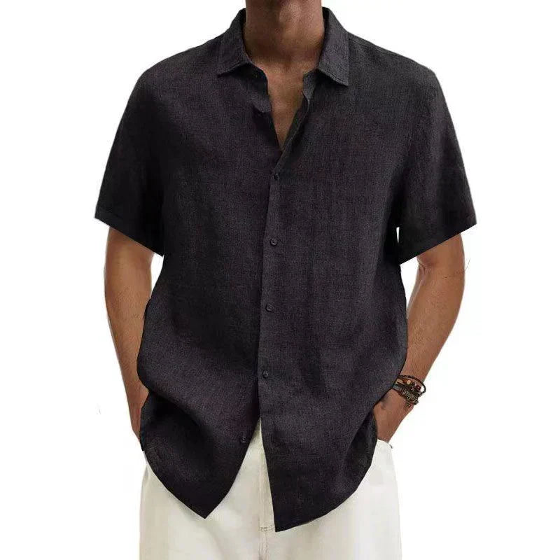 Men's Casual Linen Shirt | Short Sleeves