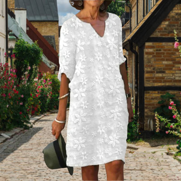 Women's Floral Summer Dress | V-Neck