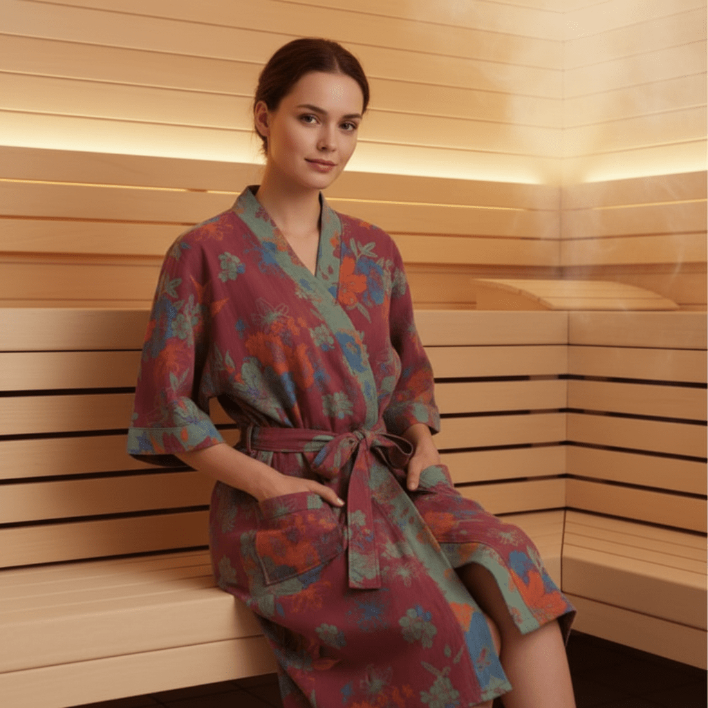 Organic Cotton Kimono Bathrobe for Breathable Comfort