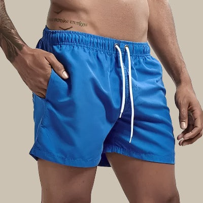 Men's Summer Swim Shorts | with Drawstring and Side Pockets