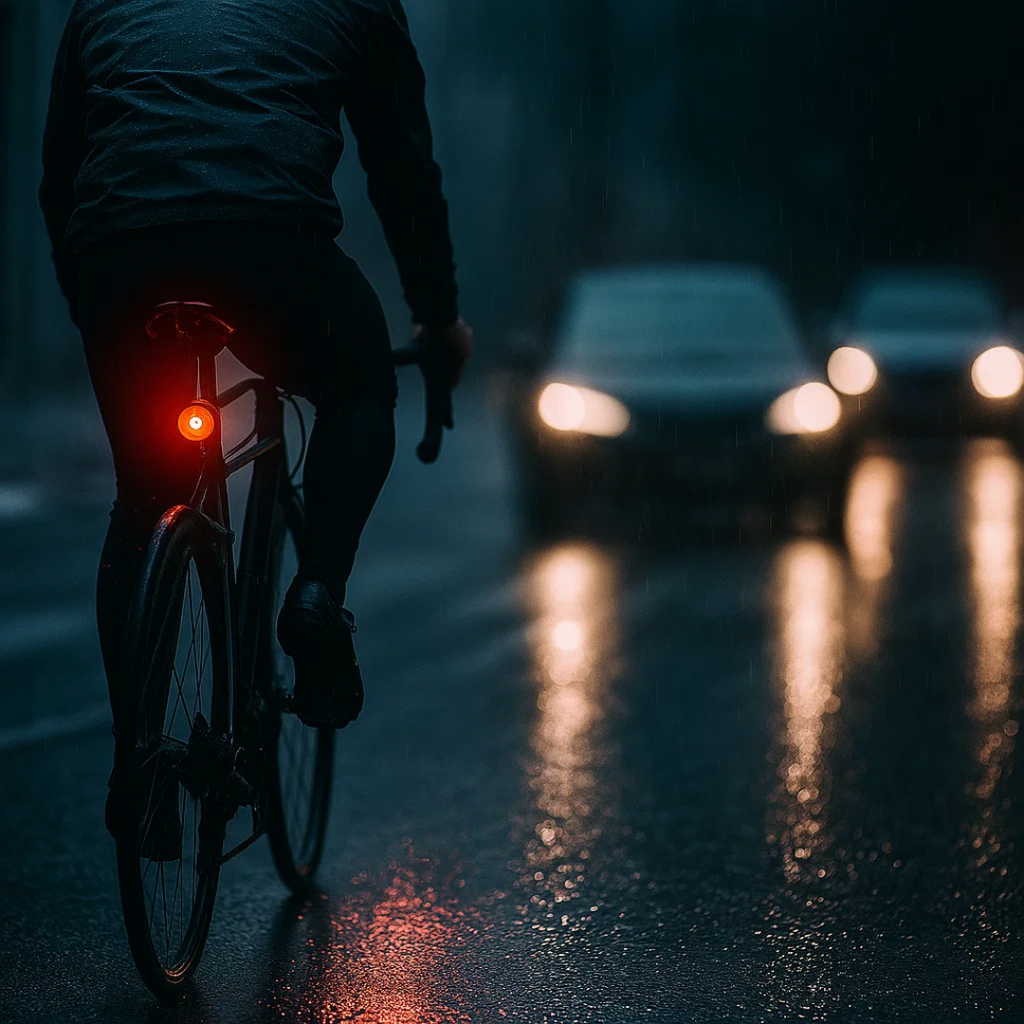 Rear and Brake Light for Bicycles and Road Bikes with 6 Modes and Battery