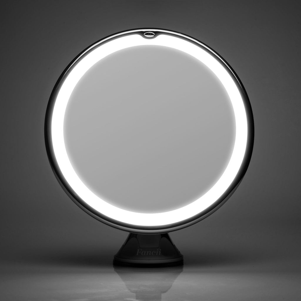 Illuminated LED Round Makeup Mirror with Light and 10x Magnification