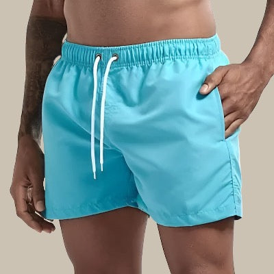 Men's Summer Swim Shorts | with Drawstring and Side Pockets