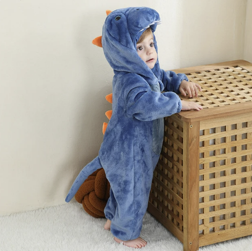Baby Romper | Fleece Overall | Animal Onesie
