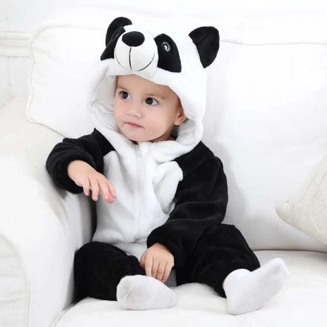 Baby Romper | Fleece Overall | Animal Onesie